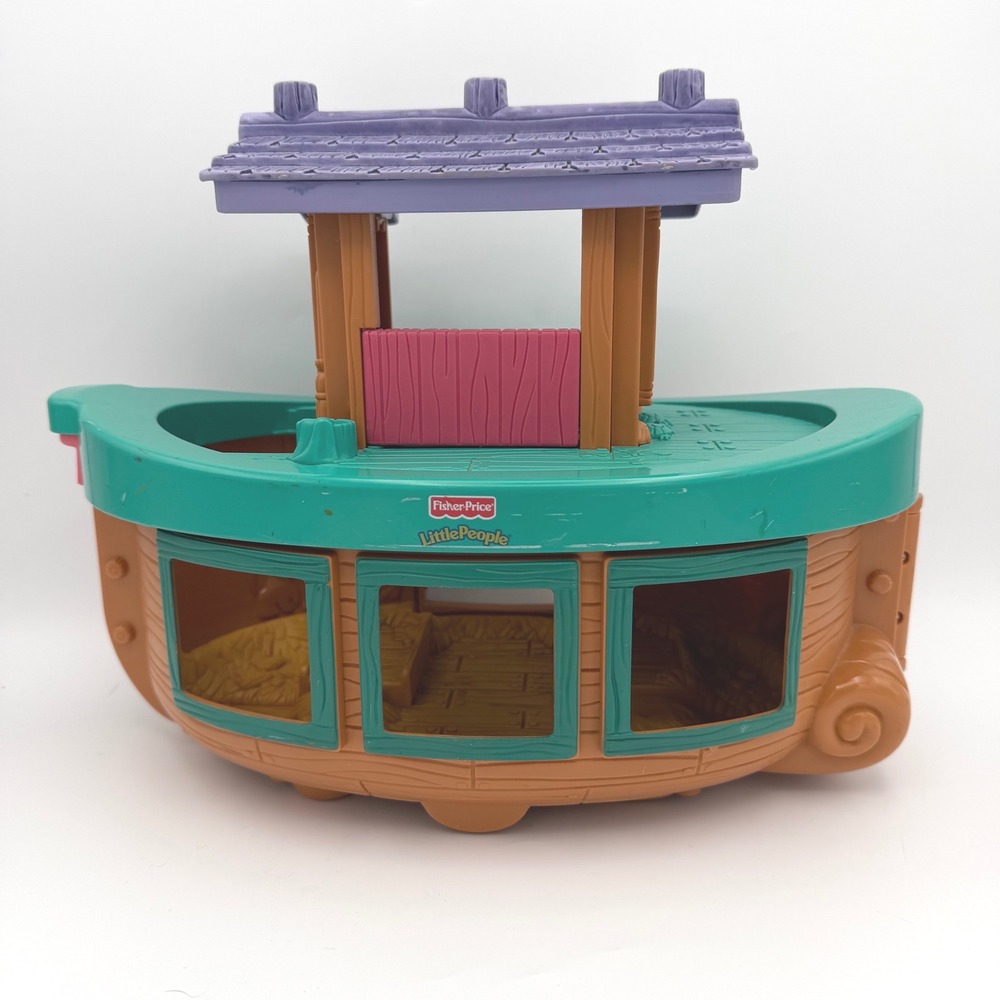 Fisher-Price Noahs Ark Little People Kids OS Brown Boat Only‎